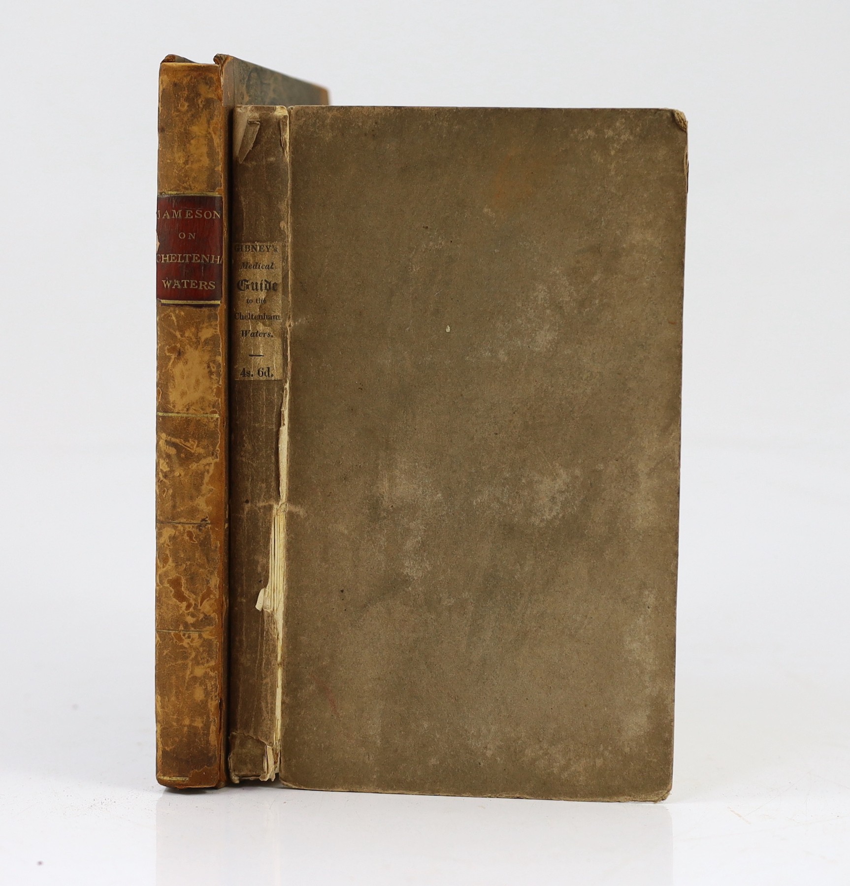 GLOUCS: Gibney, William - A Medical Guide to the Cheltenham Waters ... with the Rules to be Observed during their Use. original paper boards with printed label, uncut and partly unopened